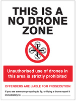 SPARTEX 23676K NO DRONE ZONE2: SELF ADHESIVE VINYL