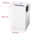 Datavernietiger HSM Pure 740 max, veiligheidsniveau 4, snippers, 22 vellen, wit