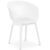 Krzesło kubełkowe skandynawskie plastikowe do 150 kg 2 szt. białe