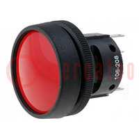 Switch: push-button; Pos: 2; SPDT; 5A/250VAC; 5A/24VDC; ON-(ON)