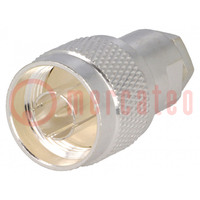 Connector: N; plug; male; straight; 50Ω; RG141,RG58C/U,URM43,URM76