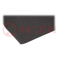 Damping mat; polyurethane; 600x500x15mm