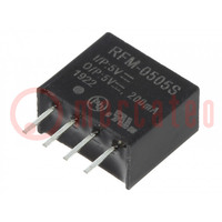 Converter: DC/DC; 1W; Uin: 4.5÷5.5V; Uout: 5VDC; Iout: 200mA; SIP4