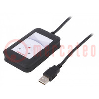 RFID olvasó; 4,3÷5,5V; Bluetooth Low Energy; USB; antenna; 120mA