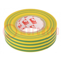 Tape: electrical insulating; W: 19mm; L: 20m; Thk: 130um; rubber