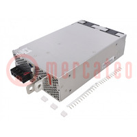 Power supply: switched-mode; for building in,modular; 1kW; 12VDC