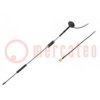 Antenna; fekete; SMA; 50W; 600÷2700MHz; 50Ω; 3m; 7dBi; -45÷80°C