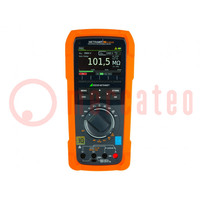 Multímetro digital; Bluetooth,WLAN; colores,LCD TFT 3,5"; IP52