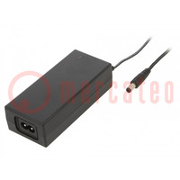 Power supply: switched-mode; 12VDC; 5A; Out: 5,5/2,1; 60W; -5÷40°C