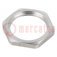 Dado; M20; acciaio inox; 24mm; -60÷200°C; Filettatura: metrico