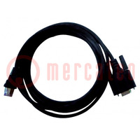 RS485 cable; D-Sub 9pin,RS232; Len: 2m; black
