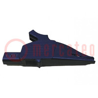 Crocodile clip; 32A; black; 1kV; Type: insulated