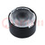 LED lens; round; plexiglass PMMA; transparent; 26÷32°; H: 9.7mm