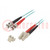 Fiber patch cord; OM3; LC/UPC,ST/UPC; 2m; Optical fiber: 50/125um