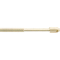 Varilla extensible oval para visillo - Ø 6,5 mm / 30-45 cm - Blanco