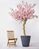Luxury Artificial Silk Bespoke Cherry Tree Deluxe on Coffee Stem in Pot - 200cm, Pink