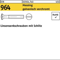 Linsensenkschraube DIN 964 Schlitz M3x 8