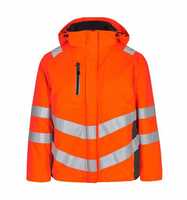 ENGEL Warnschutz Winterjacke Safety Damen 1943-930 Gr. L orange/anthrazit grau