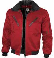 Qualitex Pilotjacke mit Teddyfutter 1000 Gr. S rot