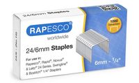 RAPESCO Heftklammern 24/6, verzinkt, 5.000 Stück (65800127)