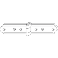 Produktbild zu MACO RUSTICO Gratleistenband für Faltläden, Ladenabstand 13 mm, schwarz (14068)