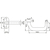 Skizze zu FSB Rahmentürdrücker 97 0625 Hochhaltefeder ovale Rosette Edelstahl matt