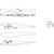Skizze zu Ustica fogantyú, lyuktáv. 160 mm, szél. 230 mm, matt fekete öntvény