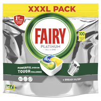 FAIRY PLATINUM LOT DE 100 TABLETTES POUR LAVE-VAISSELLE CITRON CITRON 948904