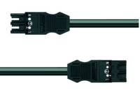 Verbindungskabel 3p Serie 771 H05VV-F ws 1,5qmm 3x1,5qmm L1000mm Buchse Stecker