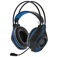 PEDEA Gaming Headset "FirstOne", schwarz/blau inkl. Mikrofon