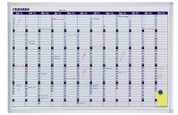 Jahreskalender X-tra!Line, Planungstafel, 12 Monate, 900 x 600 mm, hellgrau