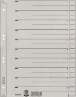 Trennblatt, A4, für Hängeordner, Karton, grau