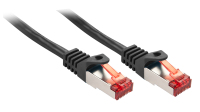 Lindy Cat.6 S/FTP 0.5m hálózati kábel Fekete 0,5 M Cat6 S/FTP (S-STP)
