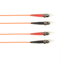 Black Box ST-ST 2m PVC száloptikás kábel OM1 Többszínű, Narancssárga
