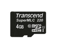 Transcend TS4GUSD220I memóriakártya 4 GB MicroSDHC MLC Class 10