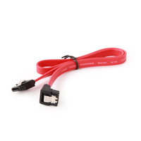 Gembird CC-SATAM-DATA90 cable de SATA 0,5 m Negro, Rojo