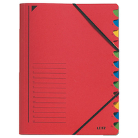 Leitz 39120025 Tab-Register Karton Rot