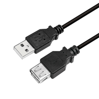 LogiLink CU0012B câble USB 5 m USB 2.0 USB A Noir