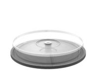 MediaRange BOX40 funda para discos ópticos Spindle case 10 discos Transparente