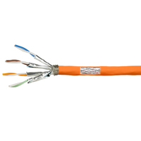LogiLink CPV0060 kabel sieciowy Pomarańczowy 100 m Cat7 S/FTP (S-STP)