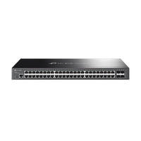 TP-Link Omada SG3452 hálózati kapcsoló Vezérelt L2+ Gigabit Ethernet (10/100/1000) 1U Fekete