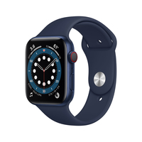 Apple Watch Series 6 OLED 44 mm Cyfrowy 368 x 448 px Ekran dotykowy 4G Niebieski Wi-Fi GPS