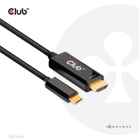CLUB3D CAC-1334 video átalakító kábel 1,8 M HDMI A-típus (Standard) USB C-típus