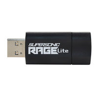 Patriot Memory Supersonic Rage Lite USB flash meghajtó 64 GB USB A típus 3.2 Gen 1 (3.1 Gen 1) Fekete, Kék