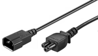 Microconnect PE080610 tápkábel Fekete 1 M C14 csatlakozó C5 csatlakozó