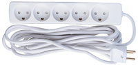 Microconnect GRU0055WDK power extension 5 m 5 AC outlet(s) Indoor White
