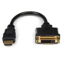 Câble adaptateur vidéo HDMI® vers DVI-D de 20 cm - HDMI mâle vers DVI femelle