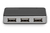Digitus DA-70220 hálózati csatlakozó USB 2.0 Mini-B 480 Mbit/s Fekete, Ezüst