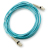 HPE LC to LC Multi-mode OM3 2-Fiber 5.0m 1-Pack száloptikás kábel 5 M Kék