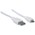 Manhattan Hi-Speed USB Micro-B Anschlusskabel, USB 2.0, Typ A Stecker - Micro-B Stecker, 480 Mbps, 1 m, weiß